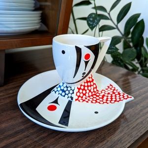 Kato Kogei Alpha 3 mug and plate from the 1980s